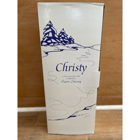 NWB Vintage 1992 Hamilton Collection Porcelain Doll CHRISTY ICE SKATER By Diane - Picture 8 of 8